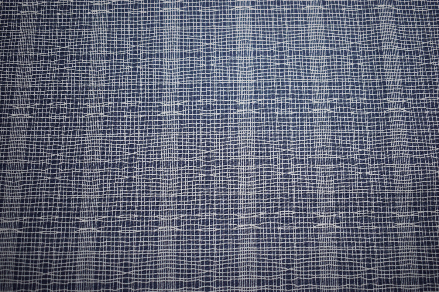 Dark blue fabric, checked fabric, Quilting fabric, makower fabric, cotton fabric, Price by the Half Metre The Quilt Sanctuary