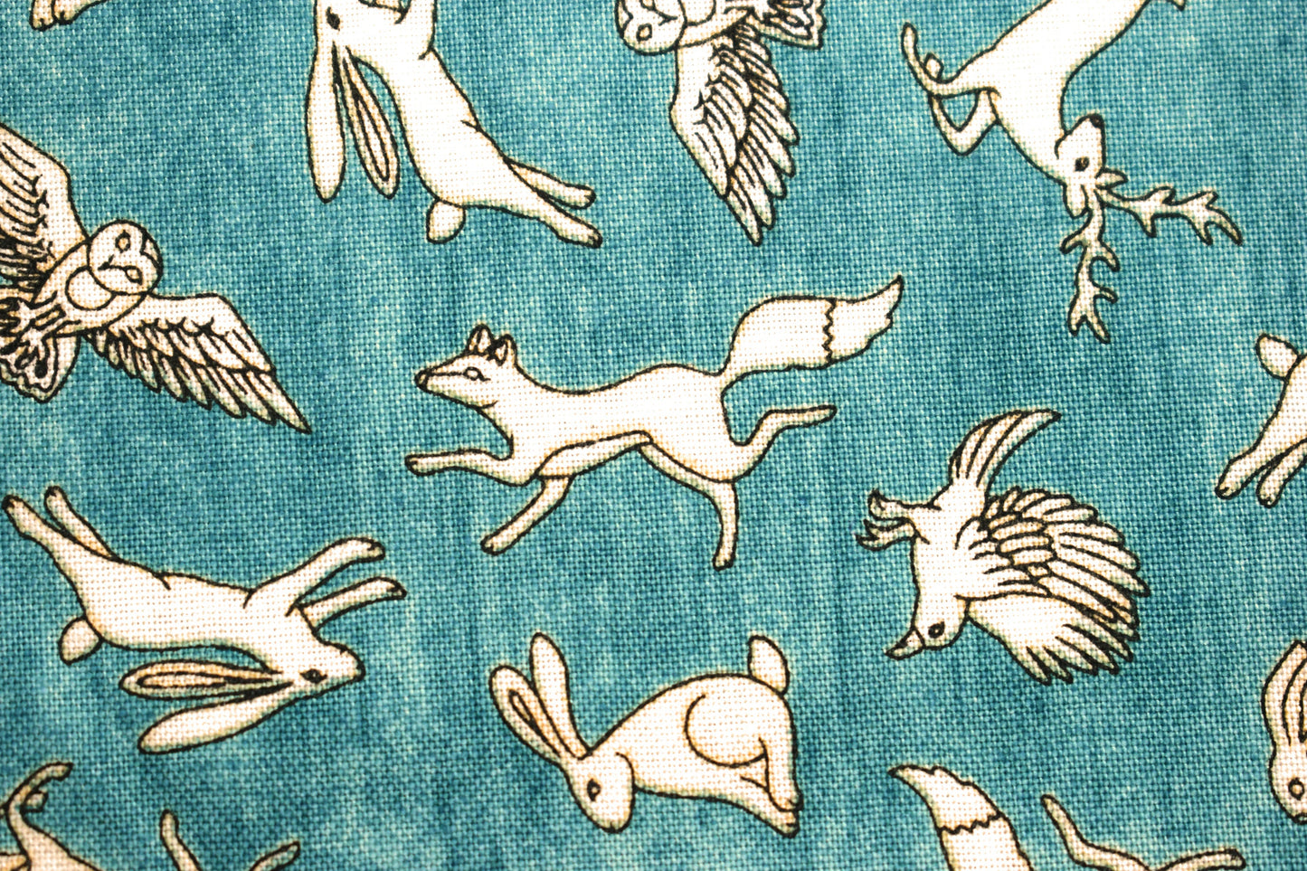 Rabbit fabric, fox fabric, bunny fabric, stag fabric, Quilting fabric, cotton fabric, quilting treasures, Price by the Half Metre The Quilt Sanctuary
