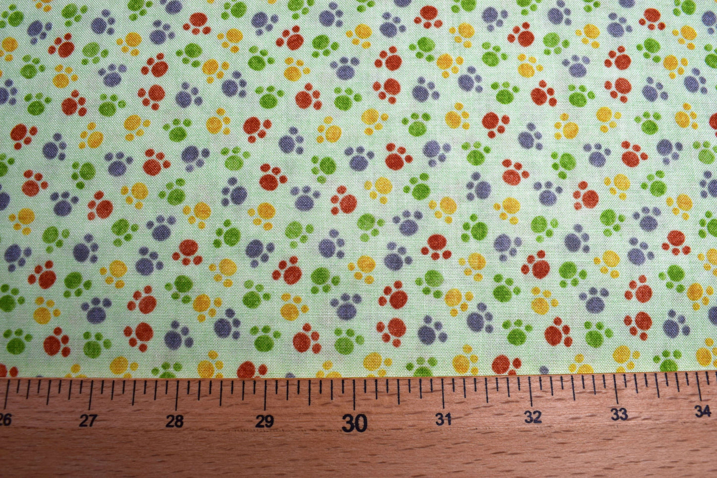 paw print fabric, jungle buddies fabric, Quilting fabric, cotton fabric, quilting treasures, childrens fabric, Price by the Half Metre The Quilt Sanctuary