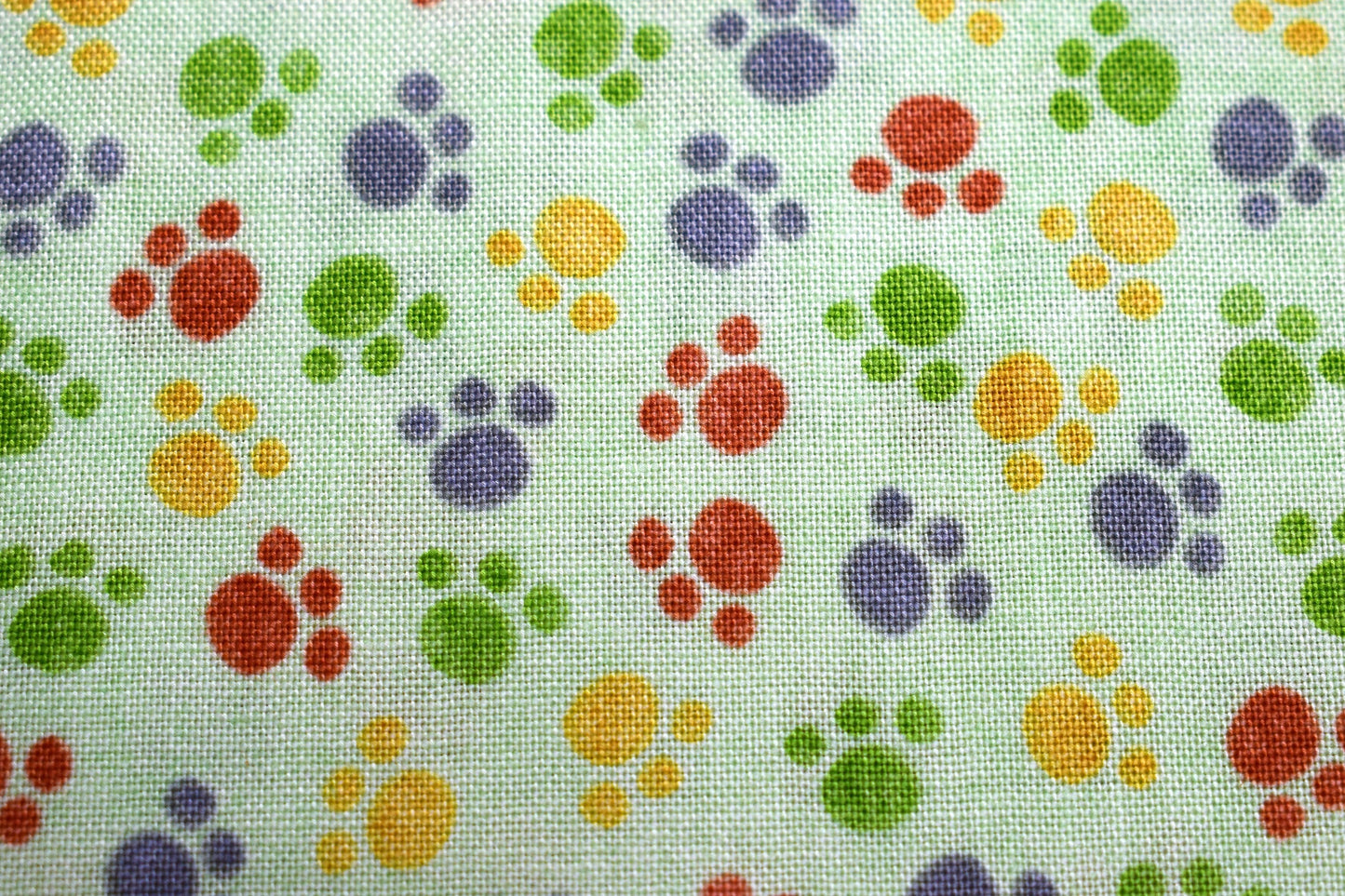 paw print fabric, jungle buddies fabric, Quilting fabric, cotton fabric, quilting treasures, childrens fabric, Price by the Half Metre The Quilt Sanctuary