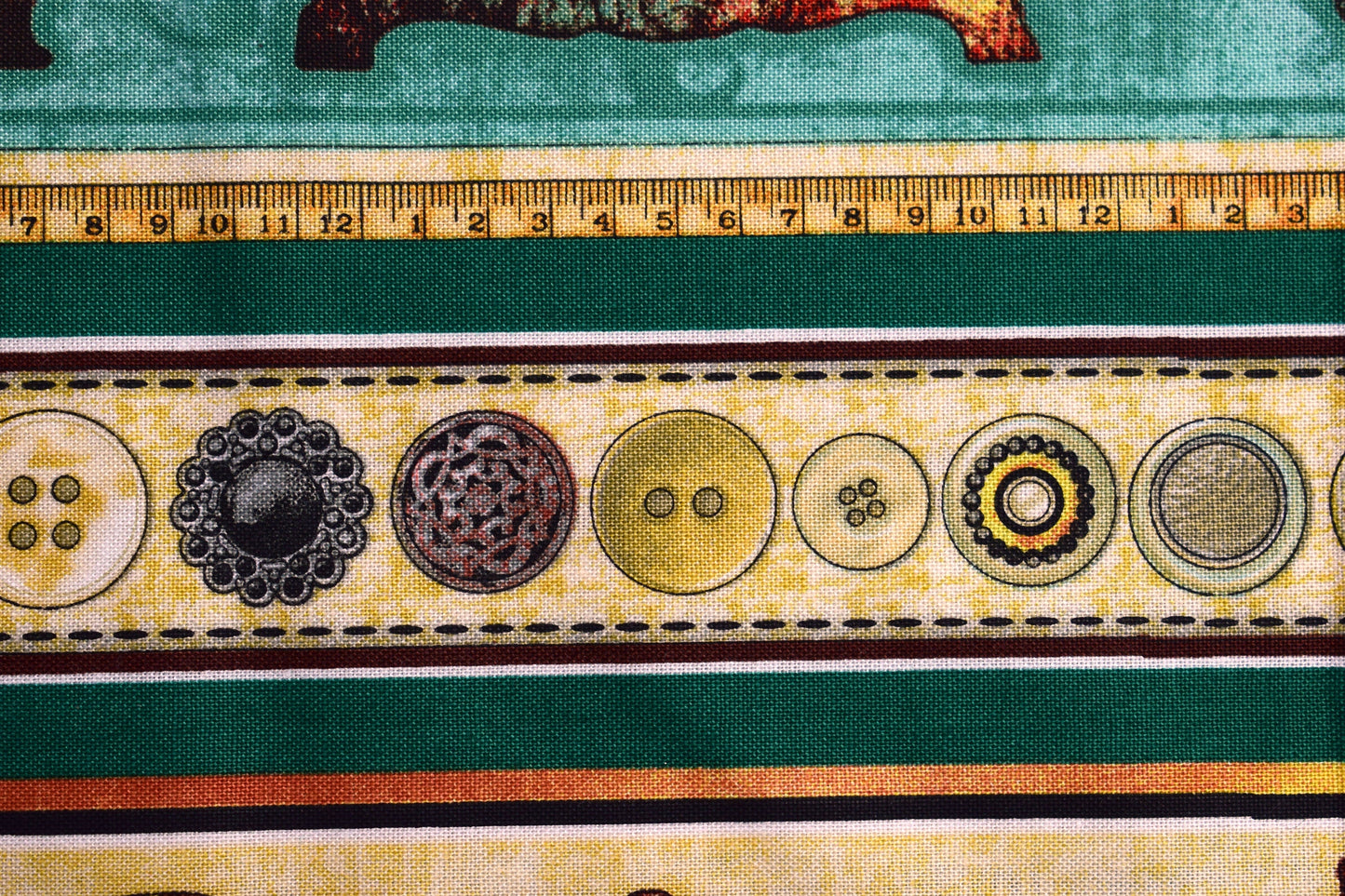 sewing motif fabric , cotton fabric, quilting fabric, quilt fabric, dan morris, quilting treasures, fabric borders The Quilt Sanctuary