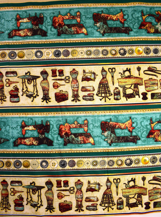 sewing motif fabric , cotton fabric, quilting fabric, quilt fabric, dan morris, quilting treasures, fabric borders The Quilt Sanctuary