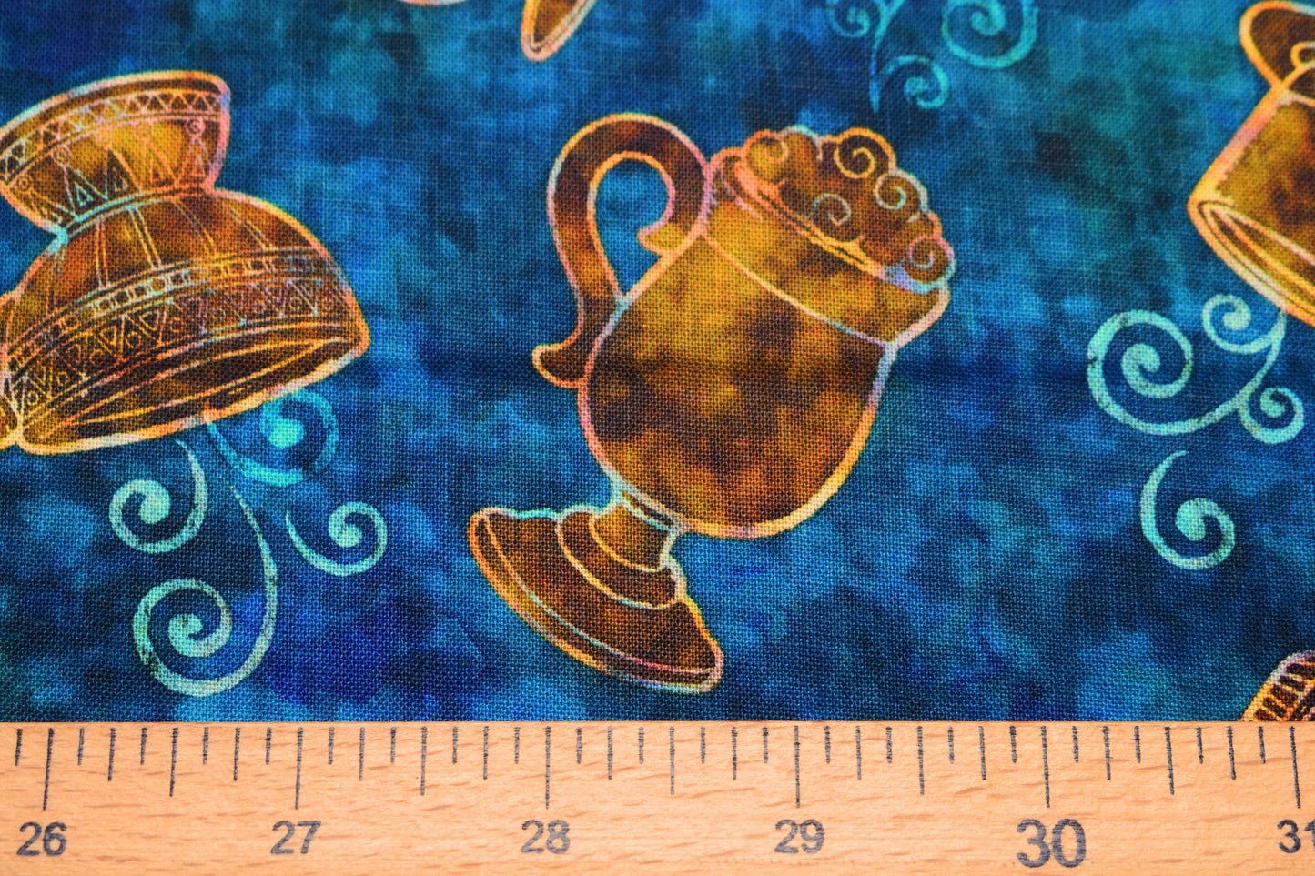 large coffee cup fabric, Quilting fabric, cotton fabric, quilting treasures, cafe all day - Price by the Half Metre The Quilt Sanctuary