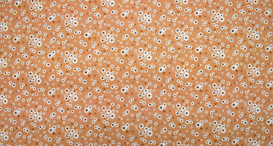 amber daisy fabric, flower Quilting fabric, cotton fabric Price by the Half Metre The Quilt Sanctuary