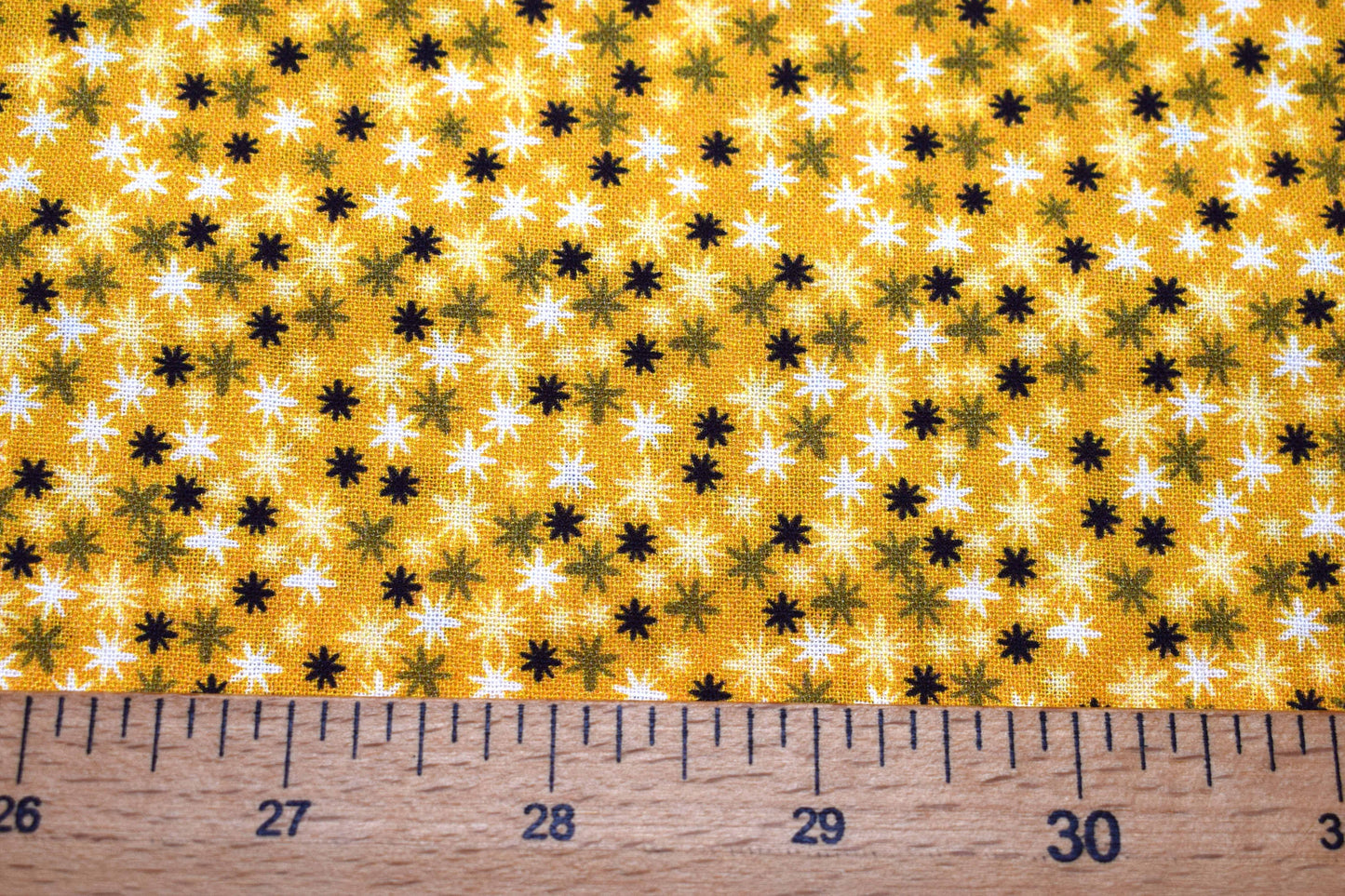 Yellow Star fabric, star Quilting fabric, cotton fabric, Price by the Half Metre The Quilt Sanctuary