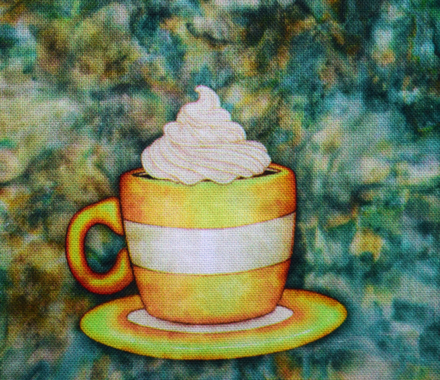 Coffee fabric panel, Quilting panel, cotton fabric, quilting treasures, dan morris cafe all day The Quilt Sanctuary