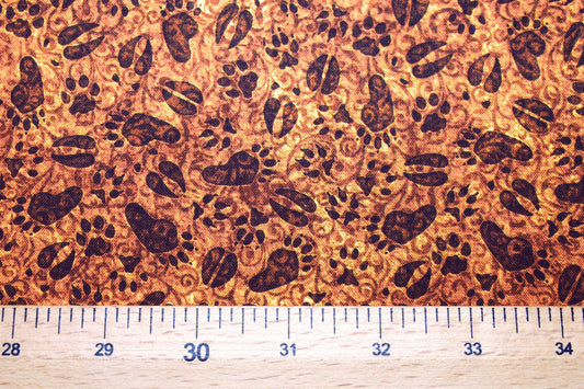 animal tracks fabric, Quilting fabric, cotton fabric, timberland trails Price by the Half Metre The Quilt Sanctuary