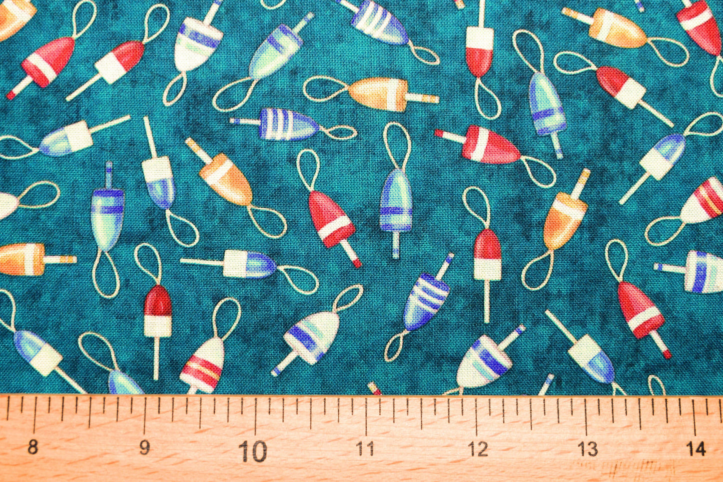 fishing floats fabric, Quilting fabric, Smooth Sailing, price by the half metre The Quilt Sanctuary