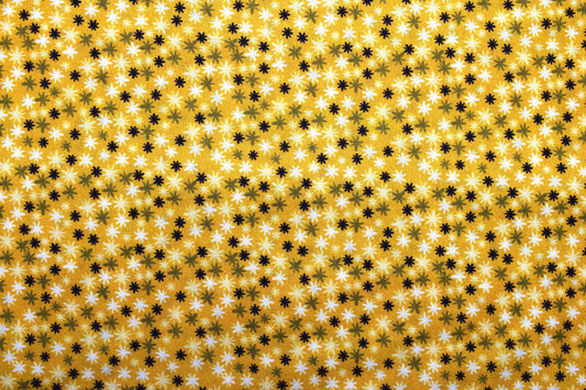 Yellow Star fabric, star Quilting fabric, cotton fabric, Price by the Half Metre The Quilt Sanctuary
