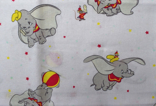 Dumbo fat Quarter Bundle, cotton quilting fabric, Disney fabric The Quilt Sanctuary