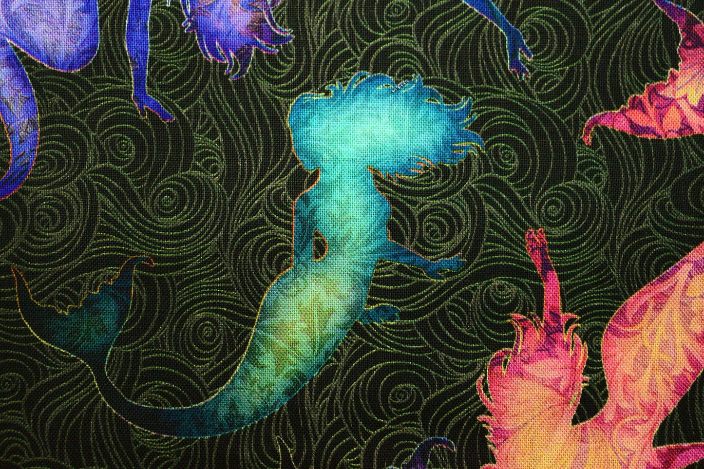 Mermaid Fabric, Quilting fabric, Sea Serenade, price by the half metre The Quilt Sanctuary