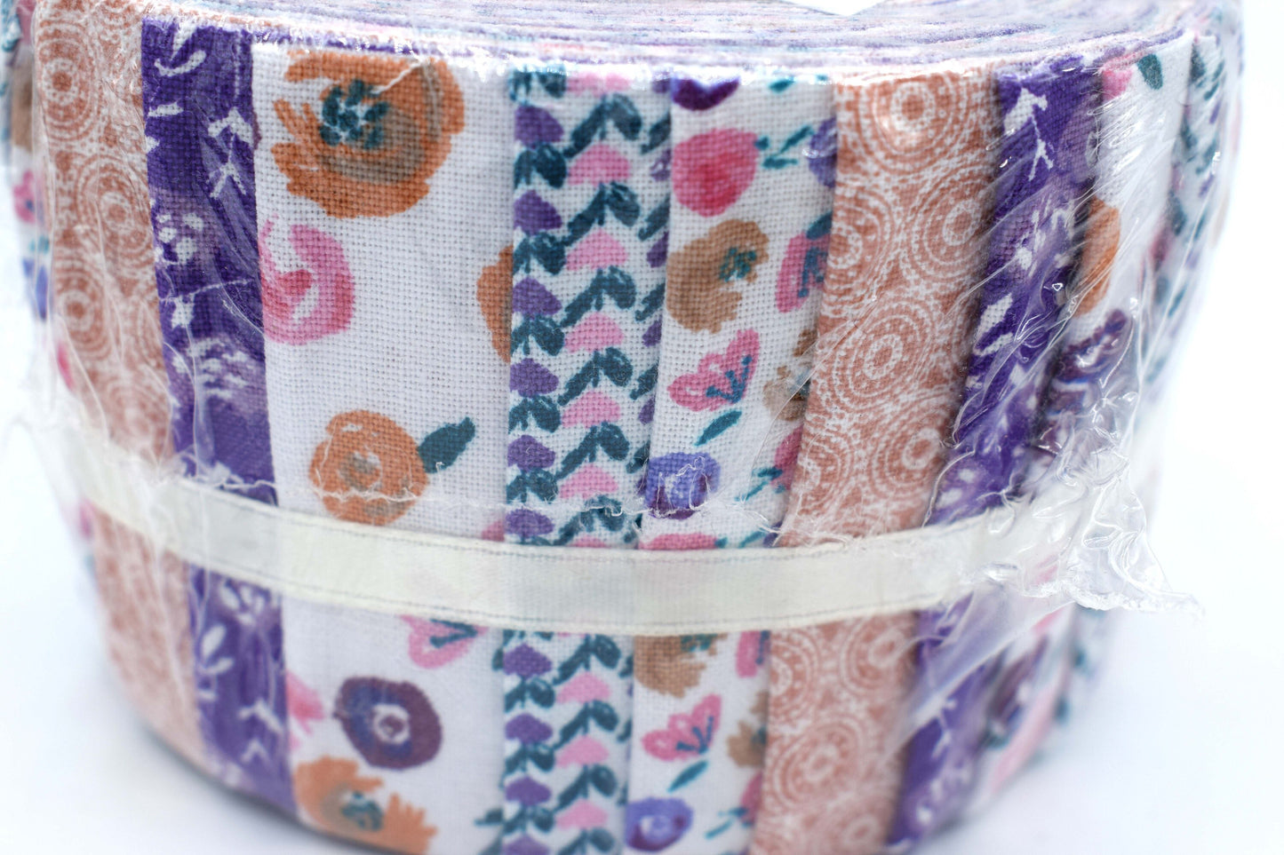 floral half jelly roll, fabric freedom jelly baby, Watercolour swirls 1M The Quilt Sanctuary
