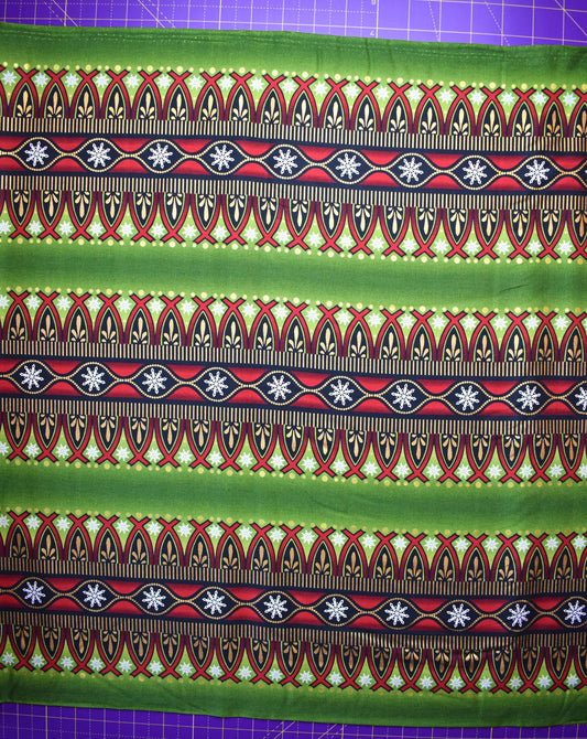 Green border fabric, Celestial Winter Fabric , Quilting fabric, Jason Yenter - Price by the Half Metre The Quilt Sanctuary