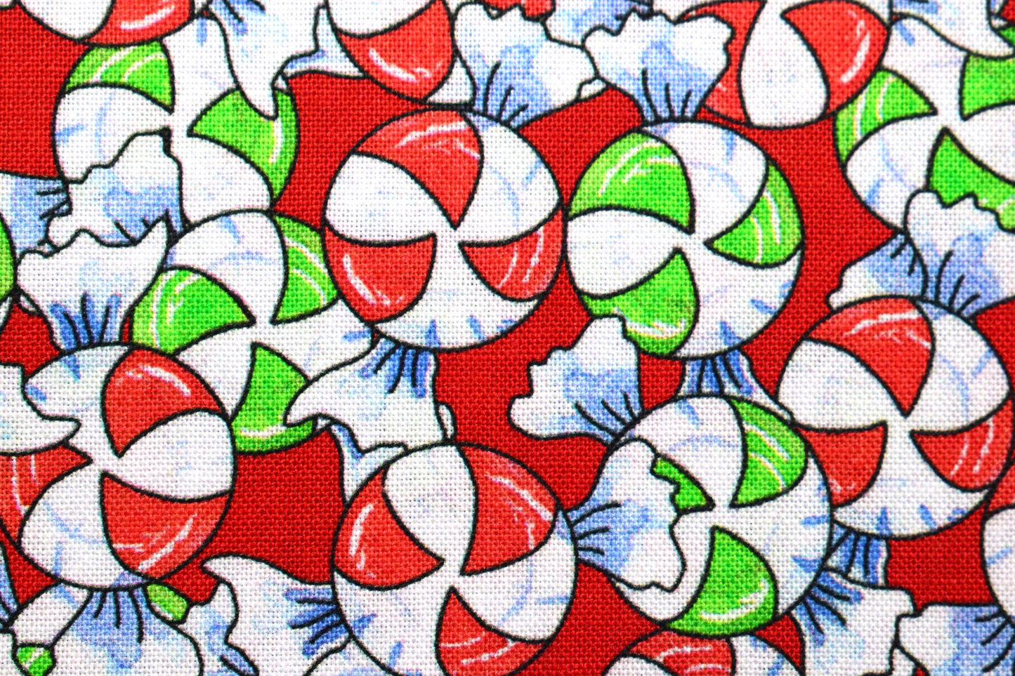 Christmas Candy fabric, Reindeer Antics, Christmas Quilting fabric, price by the half metre The Quilt Sanctuary