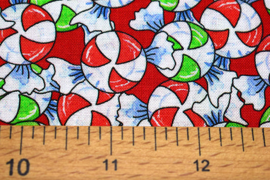 Christmas Candy fabric, Reindeer Antics, Christmas Quilting fabric, price by the half metre The Quilt Sanctuary
