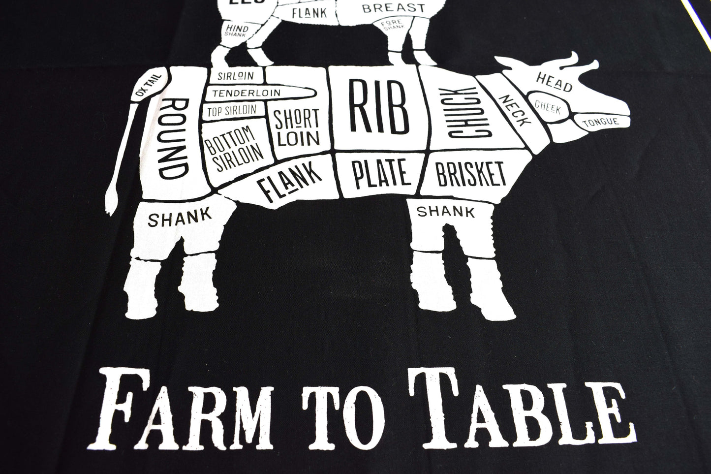 Barbecue apron panel, BBQ apron, Farm to Table The Quilt Sanctuary