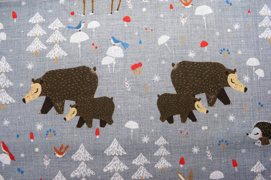 Winterland Christmas apron panel, fabric apron, apron fabric panel The Quilt Sanctuary