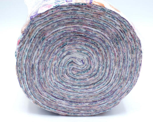 floral half jelly roll, fabric freedom jelly baby, Watercolour swirls 1M The Quilt Sanctuary