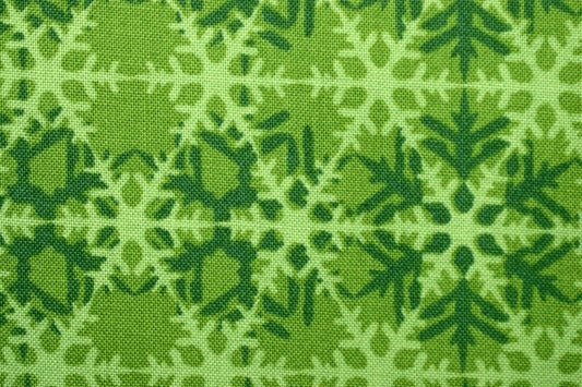Lime Green lattice fabric, Celestial Winter Fabric , Quilting fabric, Jason Yenter - Price by the Half Metre The Quilt Sanctuary