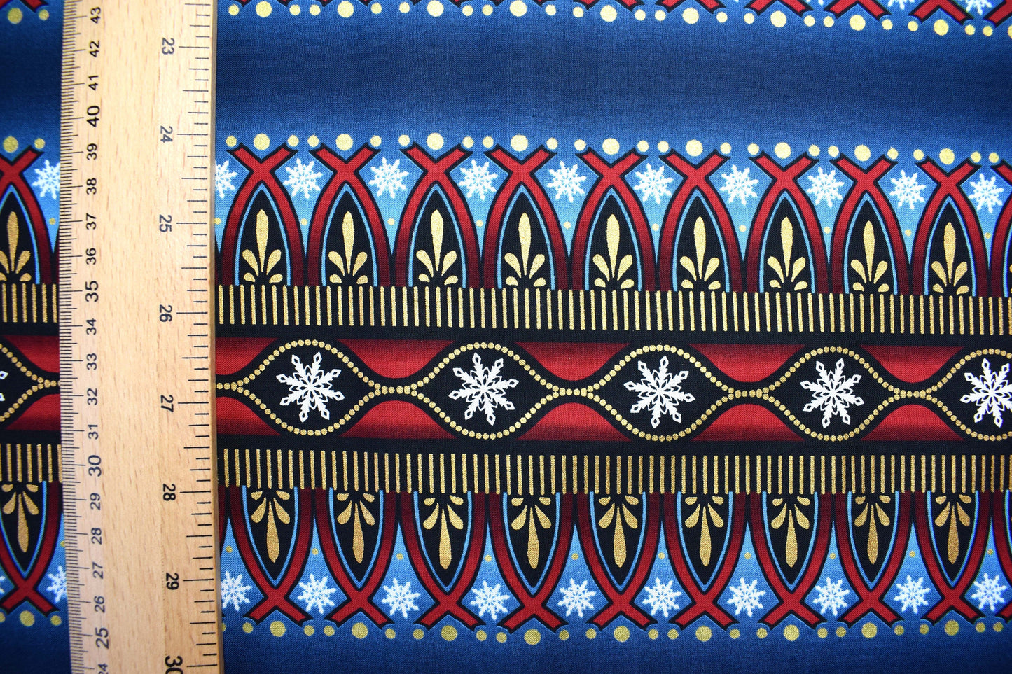 Navy border fabric, Celestial Winter Fabric , Quilting fabric, Jason Yenter - Price by the Half Metre The Quilt Sanctuary