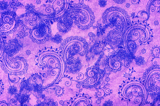 Lilac paisley Extra wide backing fabric, cotton quilting fabric, price per half metre The Quilt Sanctuary