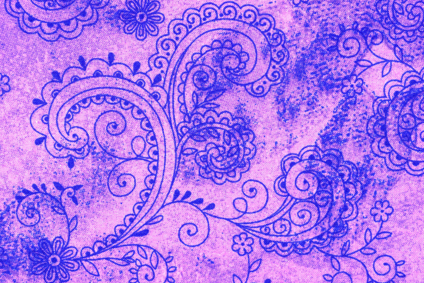 Lilac paisley Extra wide backing fabric, cotton quilting fabric, price per half metre The Quilt Sanctuary