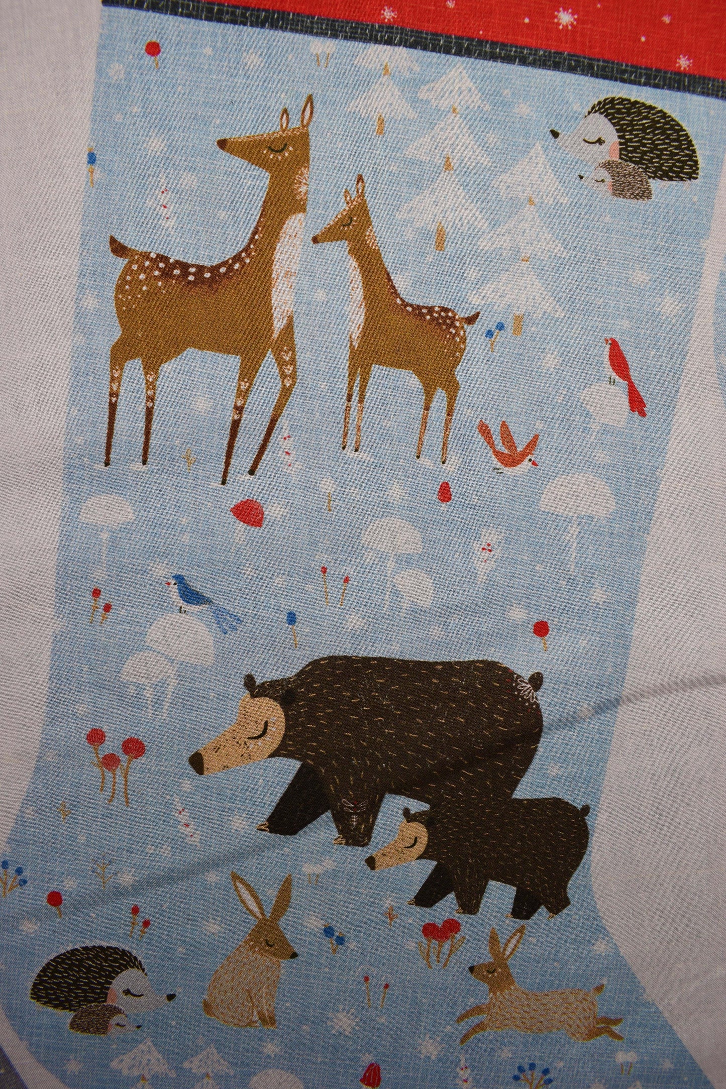 Winterland Christmas stocking kit, Quilting kit, Christmas panel, Christmas fabric The Quilt Sanctuary