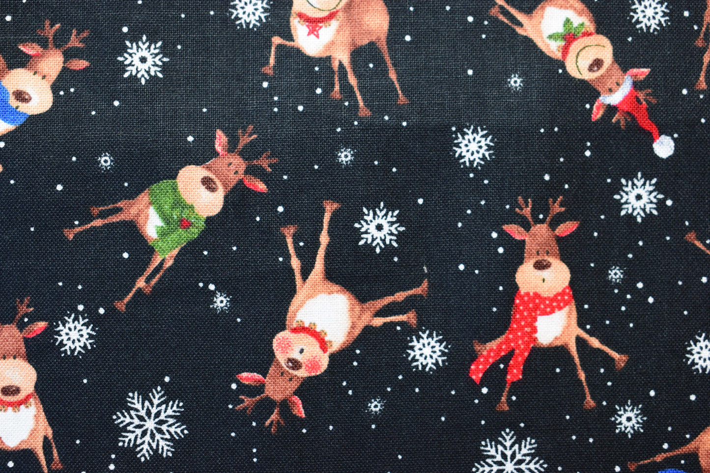 Novelty Christmas fabric collection, quilting fabric bundle, Double Decker Xmas, Karen Tye Bentley The Quilt Sanctuary