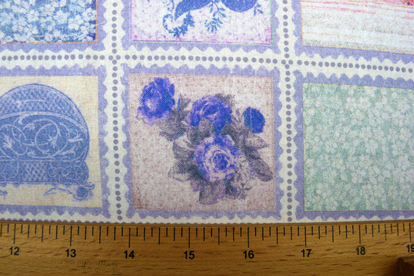 Patchwork block fabric, fabric squares, pastel quilting fabric, Price by the Half Metre The Quilt Sanctuary