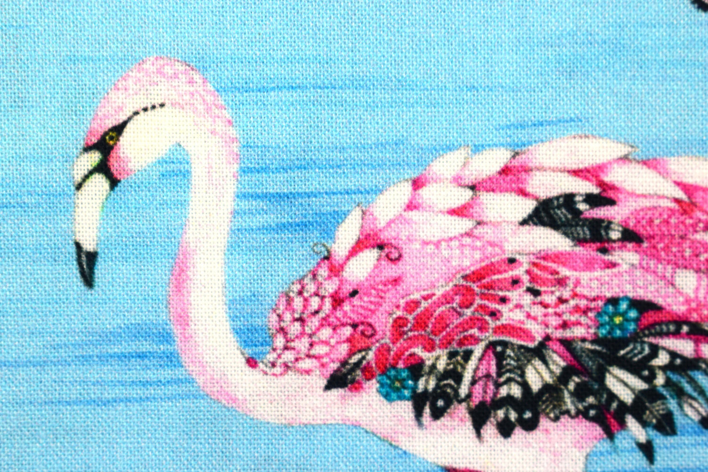 Flamingo fabric, Quilting fabric, cotton fabric, quilting treasures, Fancy Flamingo, Price by the Half Metre The Quilt Sanctuary