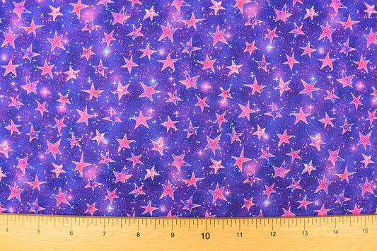 Purple Star fabric, Quilting fabric, cotton fabric, quilting treasures, Mystical, Price by the Half Metre The Quilt Sanctuary