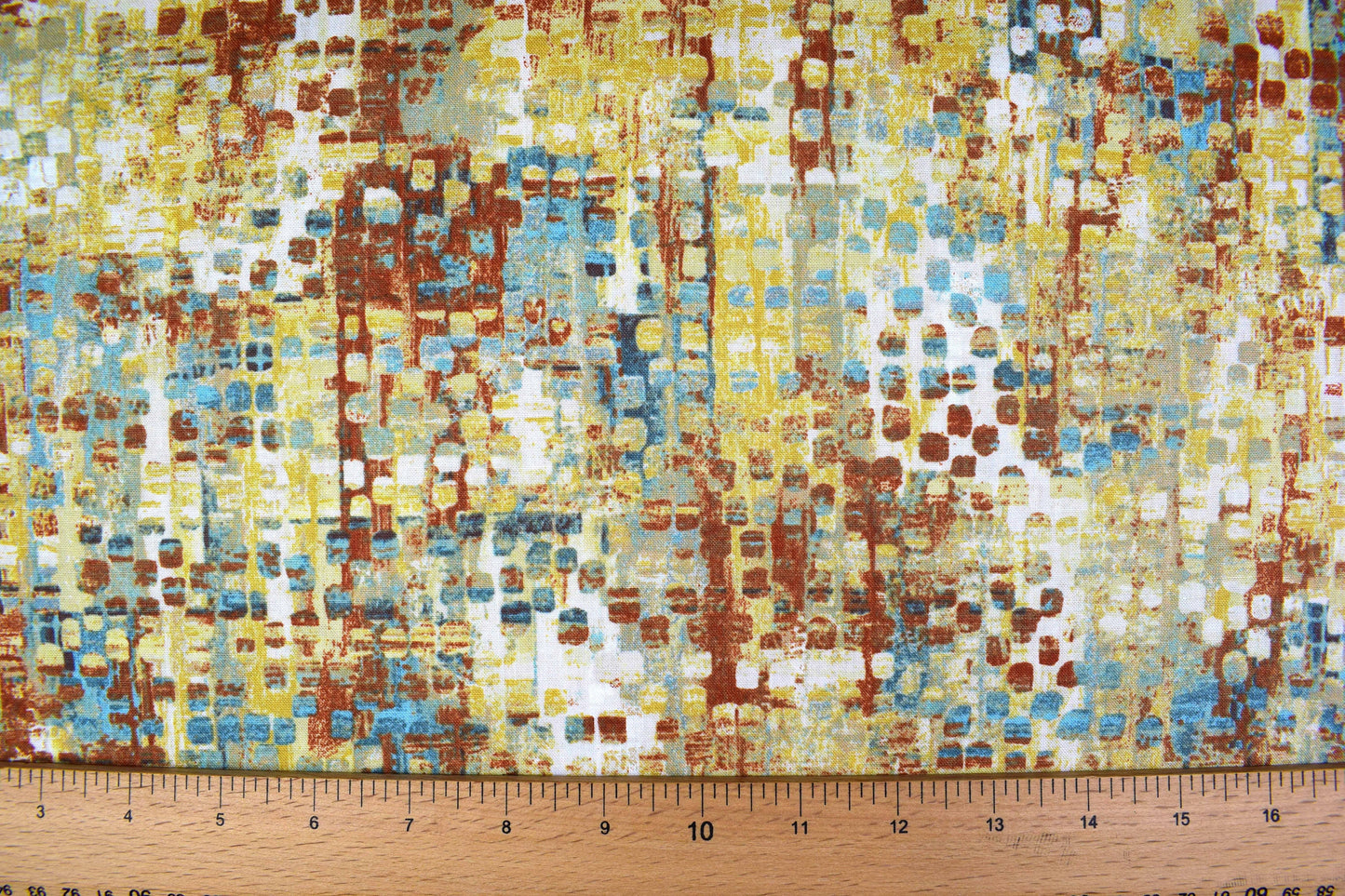 Tan abstract fabric , Geometric Quilting fabric, cotton fabric, Urban reflections - Price by the Half Metre The Quilt Sanctuary