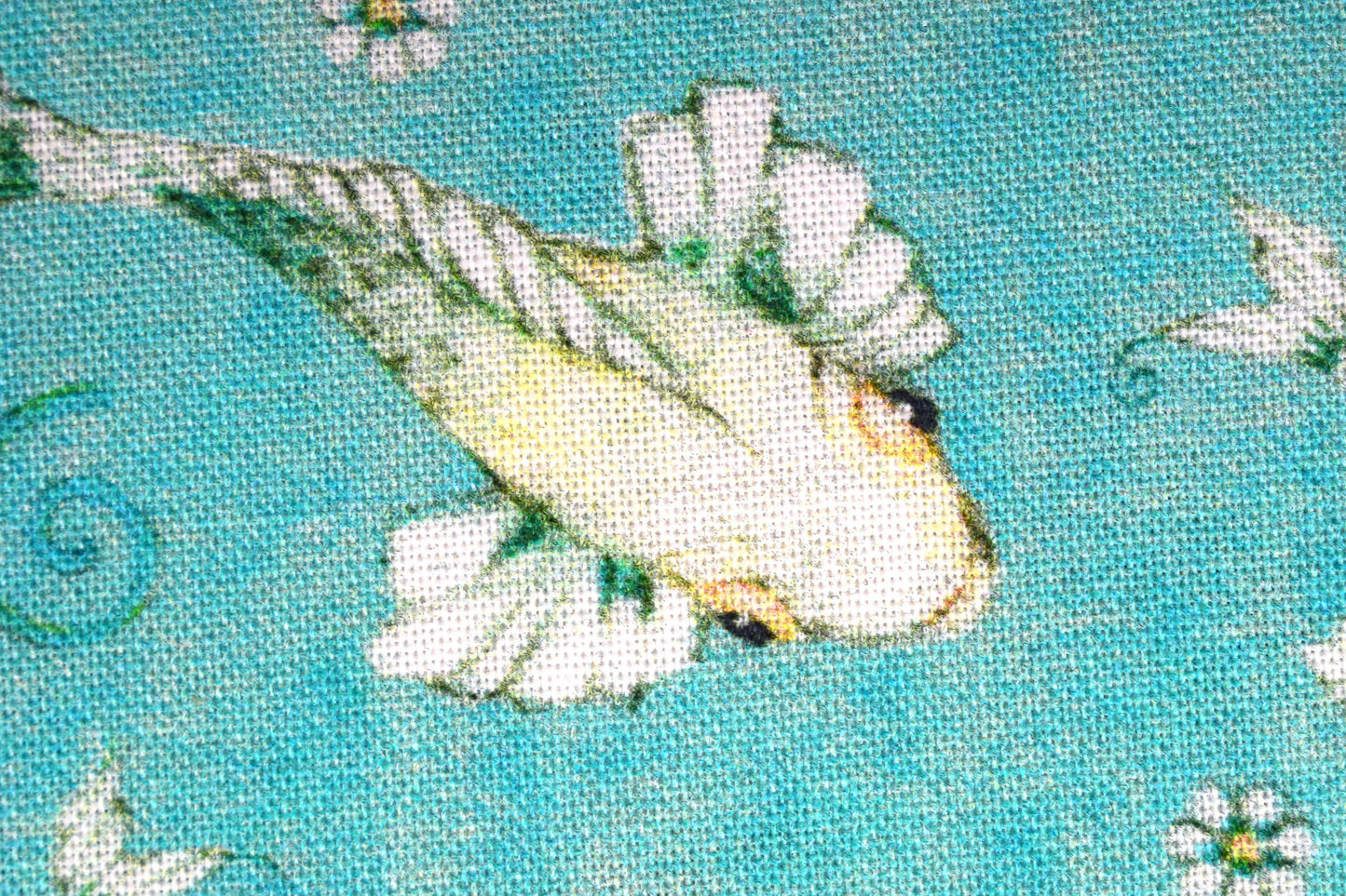 Blue Koi Fish fabric, Quilting fabric, cotton fabric, quilting treasures, Fancy Flamingo, Price by the Half Metre The Quilt Sanctuary