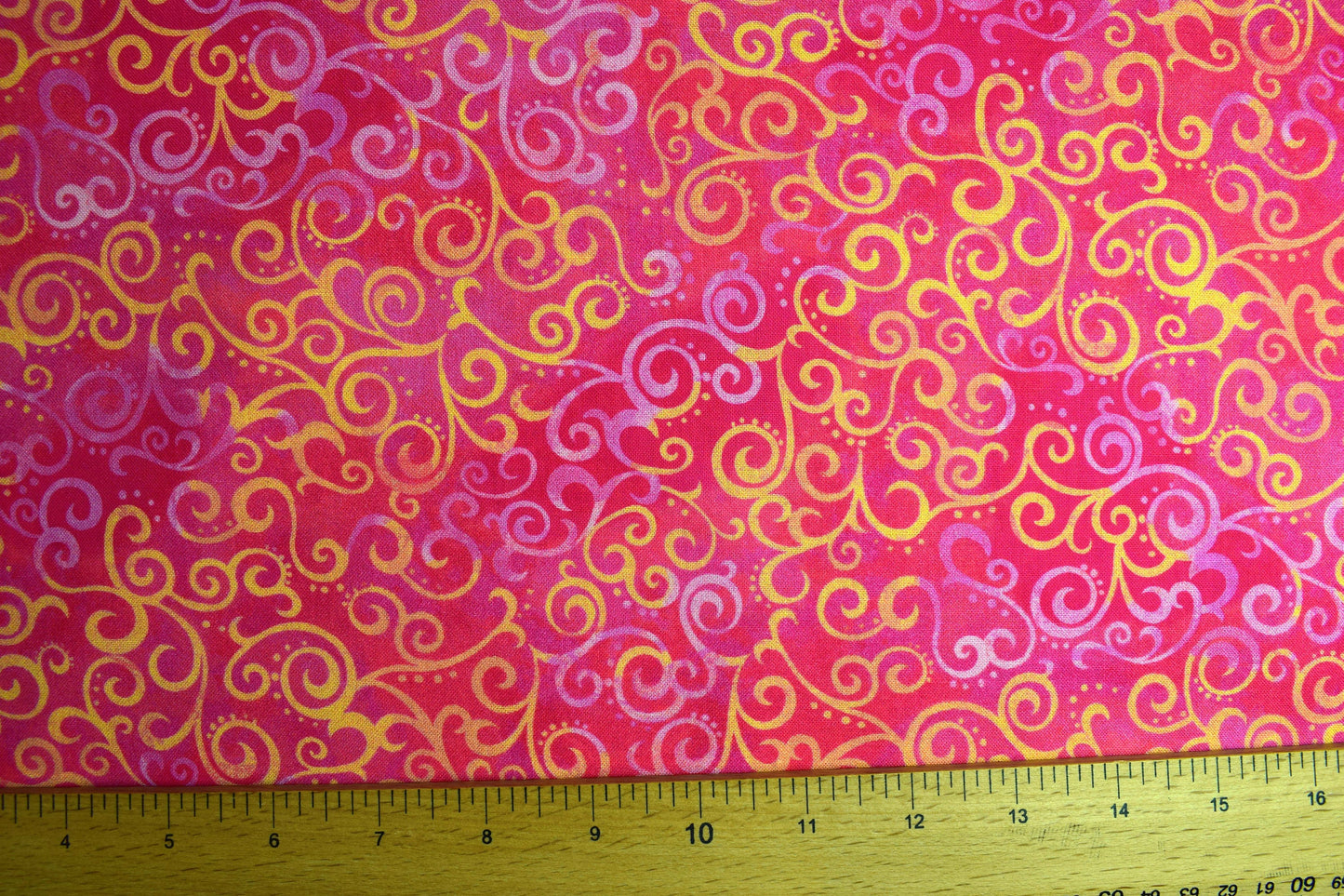 Tonal Pink Extra wide quilt backing fabric, cotton quilting fabric, Ombre Scrolls, price per half metre The Quilt Sanctuary