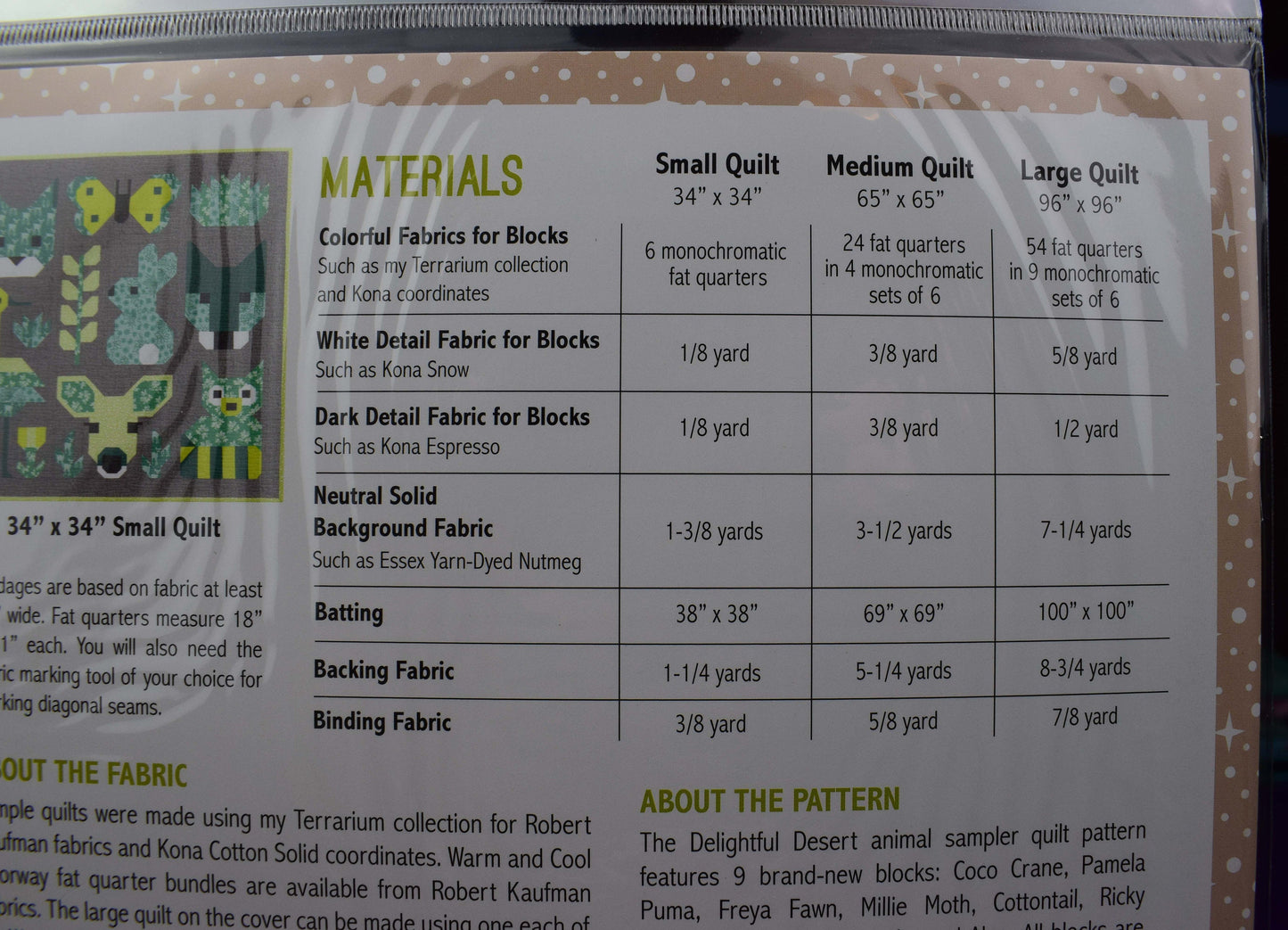 Delightful Desert Quilting pattern by Elizabeth Hartman - PATTERN ONLY The Quilt Sanctuary