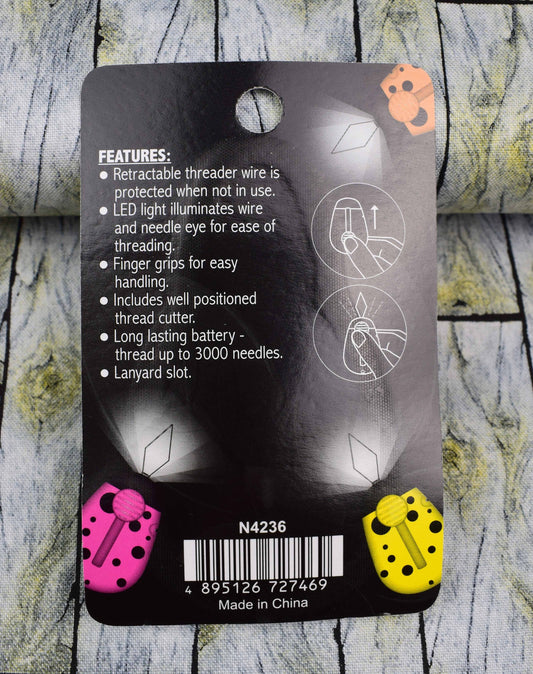 needle threader, Thread cutter, needle bug, LED light The Quilt Sanctuary