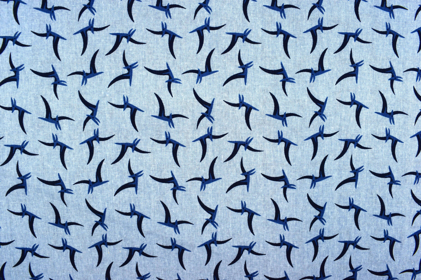 Blue Dinosaur fabric, Quilting fabric, cotton fabric, Childrens fabric - Price by the Half Metre The Quilt Sanctuary