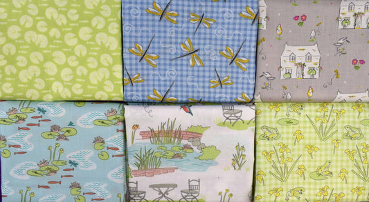 Debbie Shore fabric collection, Quilting fabric bundle, country cottage fabric The Quilt Sanctuary