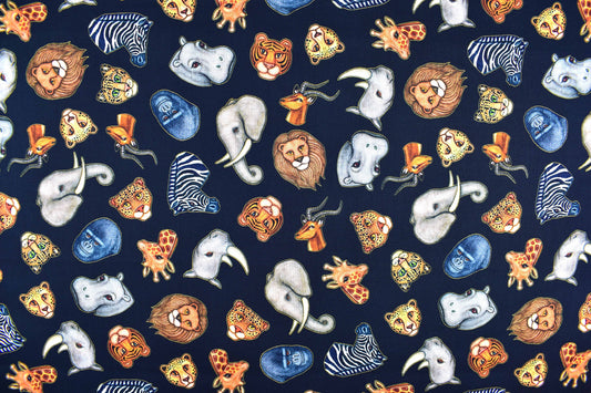 African animal heads fabric, Cotton Quilting Fabric by quilting treasures The Quilt Sanctuary