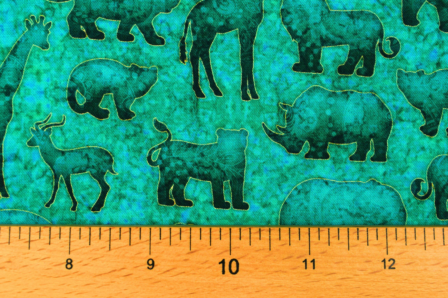 African Animal silhouettes fabric, Quilting fabric, cotton fabric, quilting treasures, Serengeti, Price by the Half Metre The Quilt Sanctuary