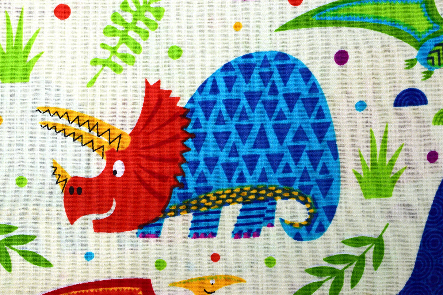 Childrens Dinosaur fabric, Quilting fabric, cotton fabric - Price by the Half Metre The Quilt Sanctuary