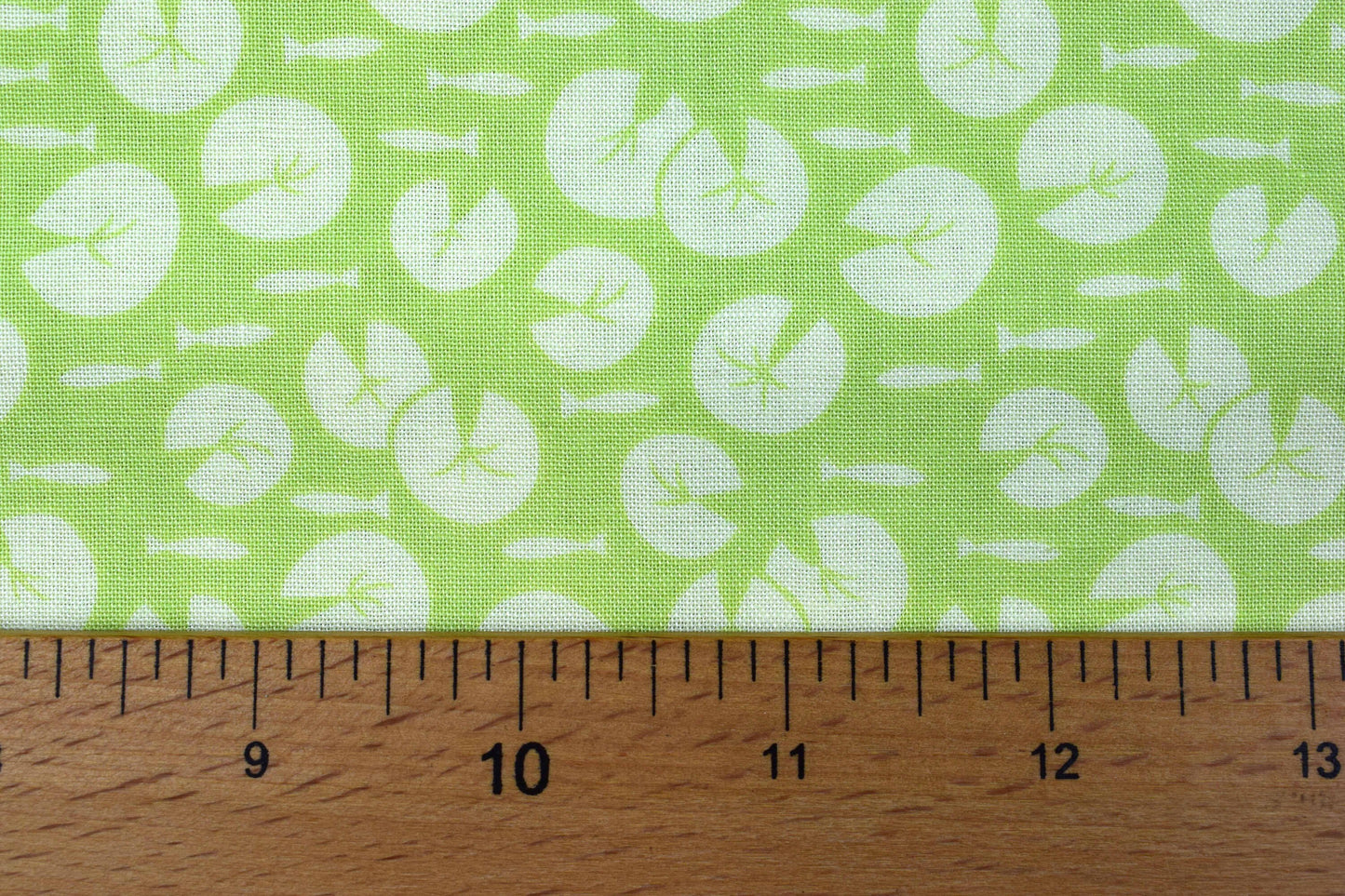 Green Lily pad fabric, quilting fabric, Lily pad by Debbie Shore fabric Price by the Half Metre The Quilt Sanctuary