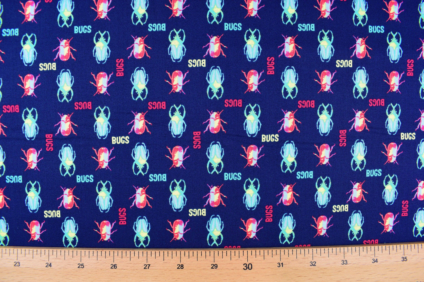 bugs Fabric, cotton quilting fabric, Explore the tropics - Price by the Half Metre The Quilt Sanctuary