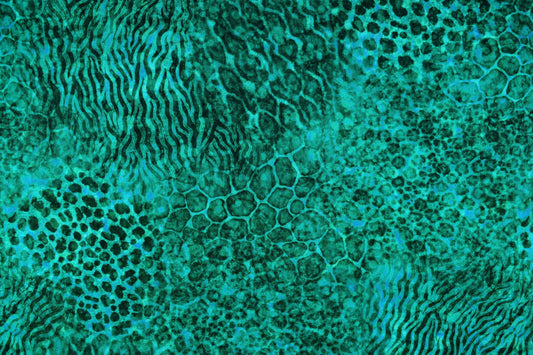 Green Animal print fabric, Quilting fabric, cotton fabric, quilting treasures, Serengeti, Price by the Half Metre The Quilt Sanctuary