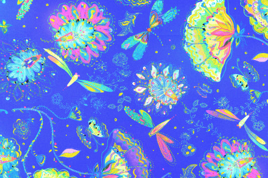 Dragonfly fabric, Quilting fabric, Dragonfly Dance, price by the half metre The Quilt Sanctuary