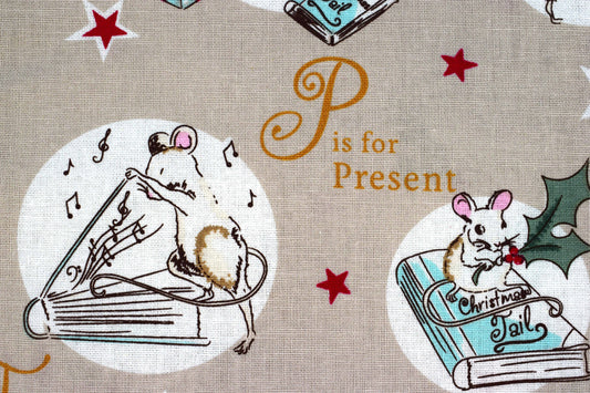 Christmas tree fabric - T is for tree by Debbie Shore - Price by the Half Metre The Quilt Sanctuary