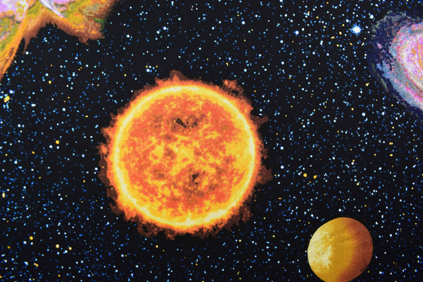 Space fabric, space fabric, Quilting fabric, cotton fabric, planetary mission- Price by the Half Metre The Quilt Sanctuary