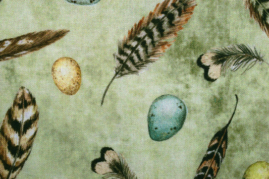 feathers fabric, Quilting fabric, Keys to the Garden - Price by the Half Metre The Quilt Sanctuary