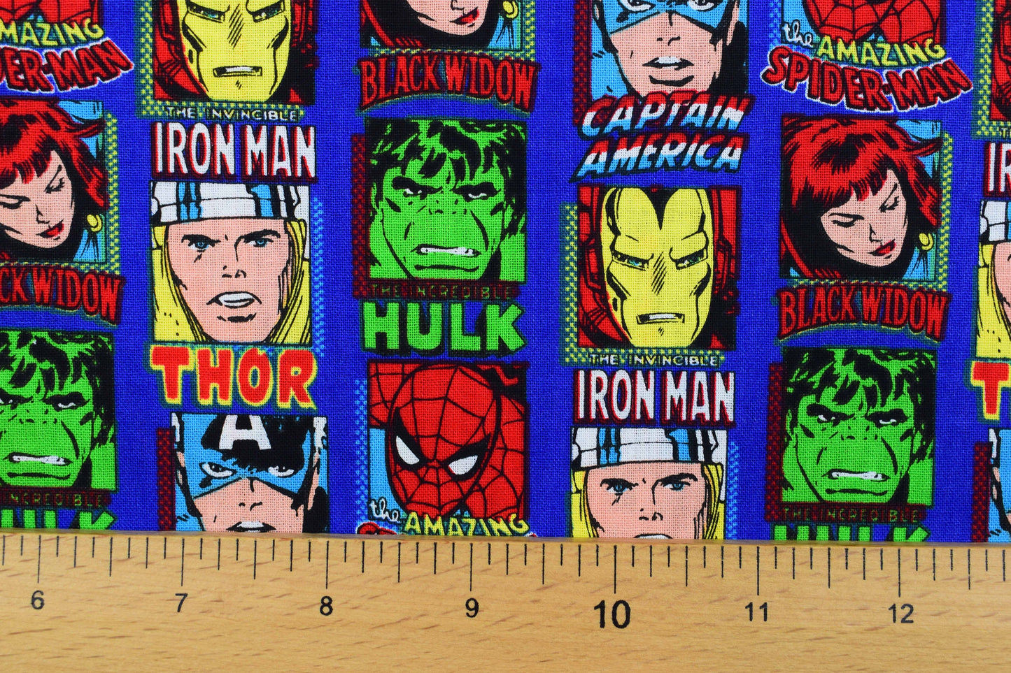 Marvel heros Fabric, spiderman Fabric, Hulk fabric - Price by the Half Metre The Quilt Sanctuary
