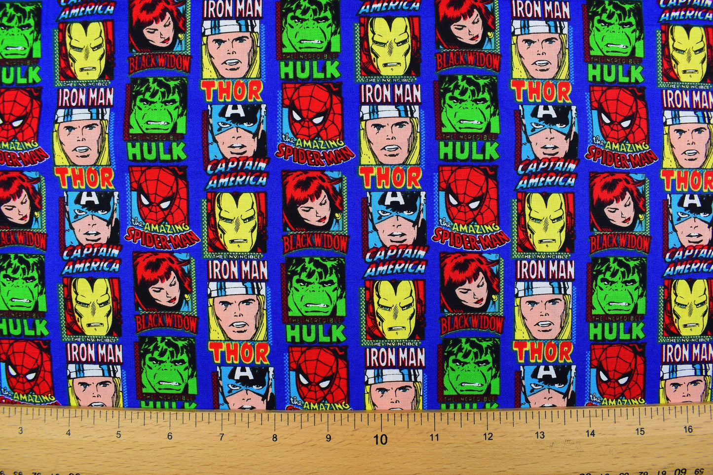 Marvel heros Fabric, spiderman Fabric, Hulk fabric - Price by the Half Metre The Quilt Sanctuary